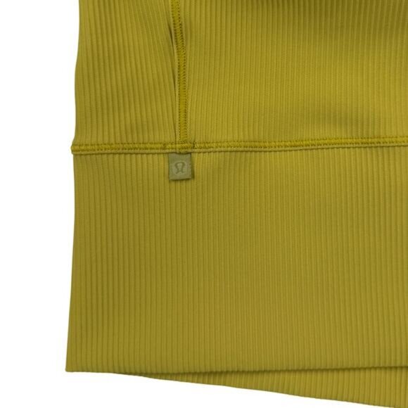 LULULEMON Power Pivot Ribbed Tank Top Size 12 Auric Gold - Picture 6 of 7